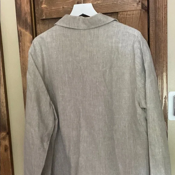 Linen Button-Up Jacket jones New York - Picture 4 of 4